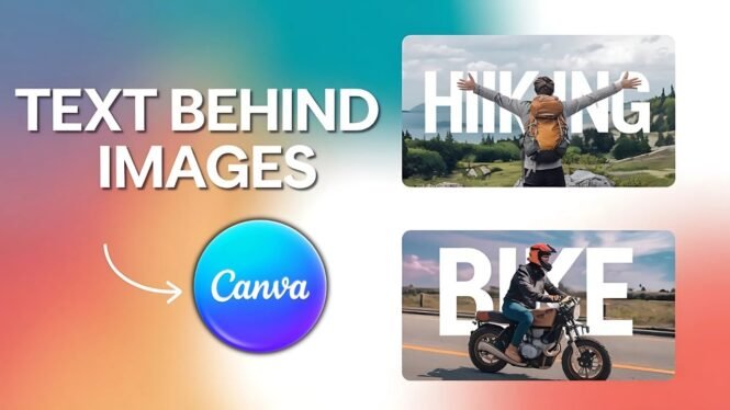 How To Create Text Behind A Person In Canva (Canva Tutorial)