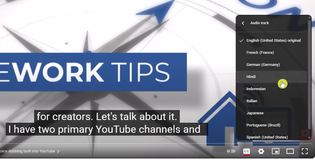 How To Turn On Auto Dubbing On Youtube