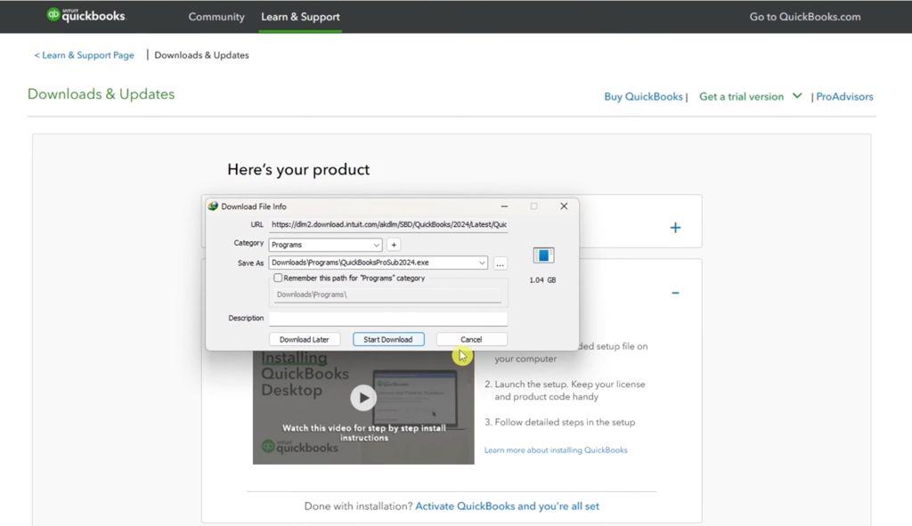 How To Install Quickbooks On Desktop