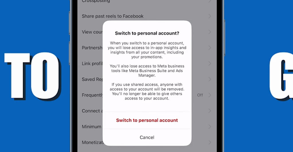 How To Switch Back To Personal Account On Instagram