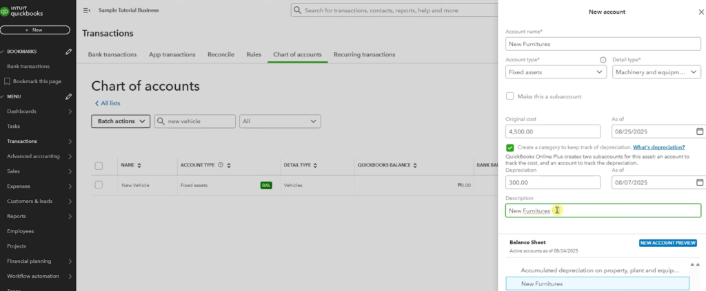 How To Run A Fixed Asset Register In Quickbooks Online