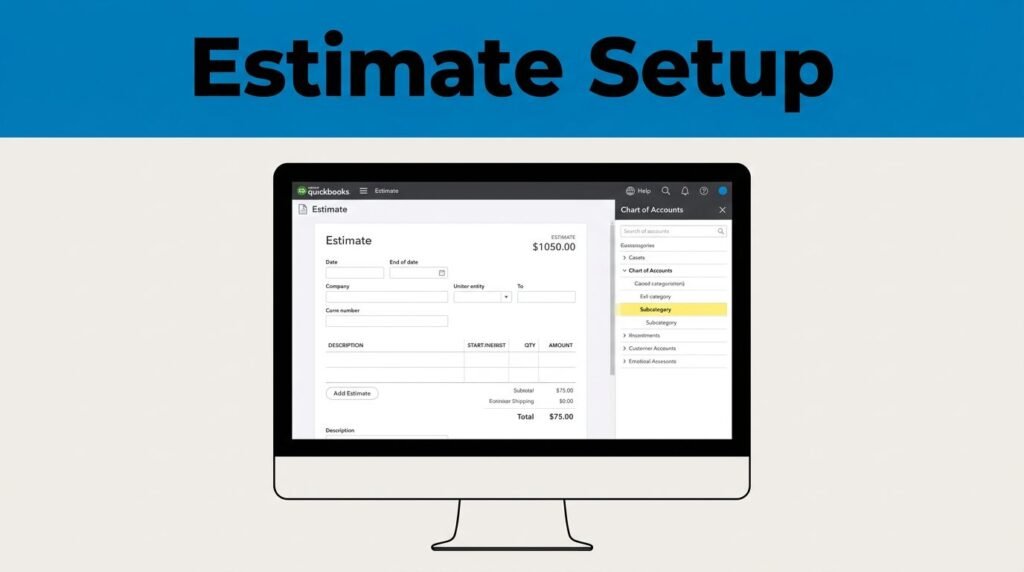 How To Add A Subcategory In Quickbooks Online And Create An Estimate