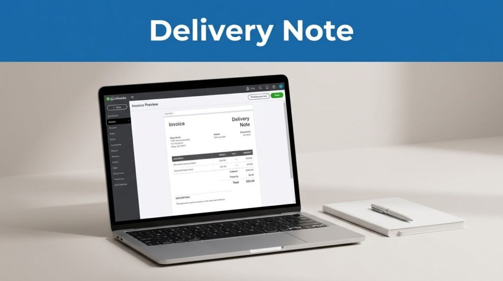 How To Create A Delivery Note In Quickbooks Online