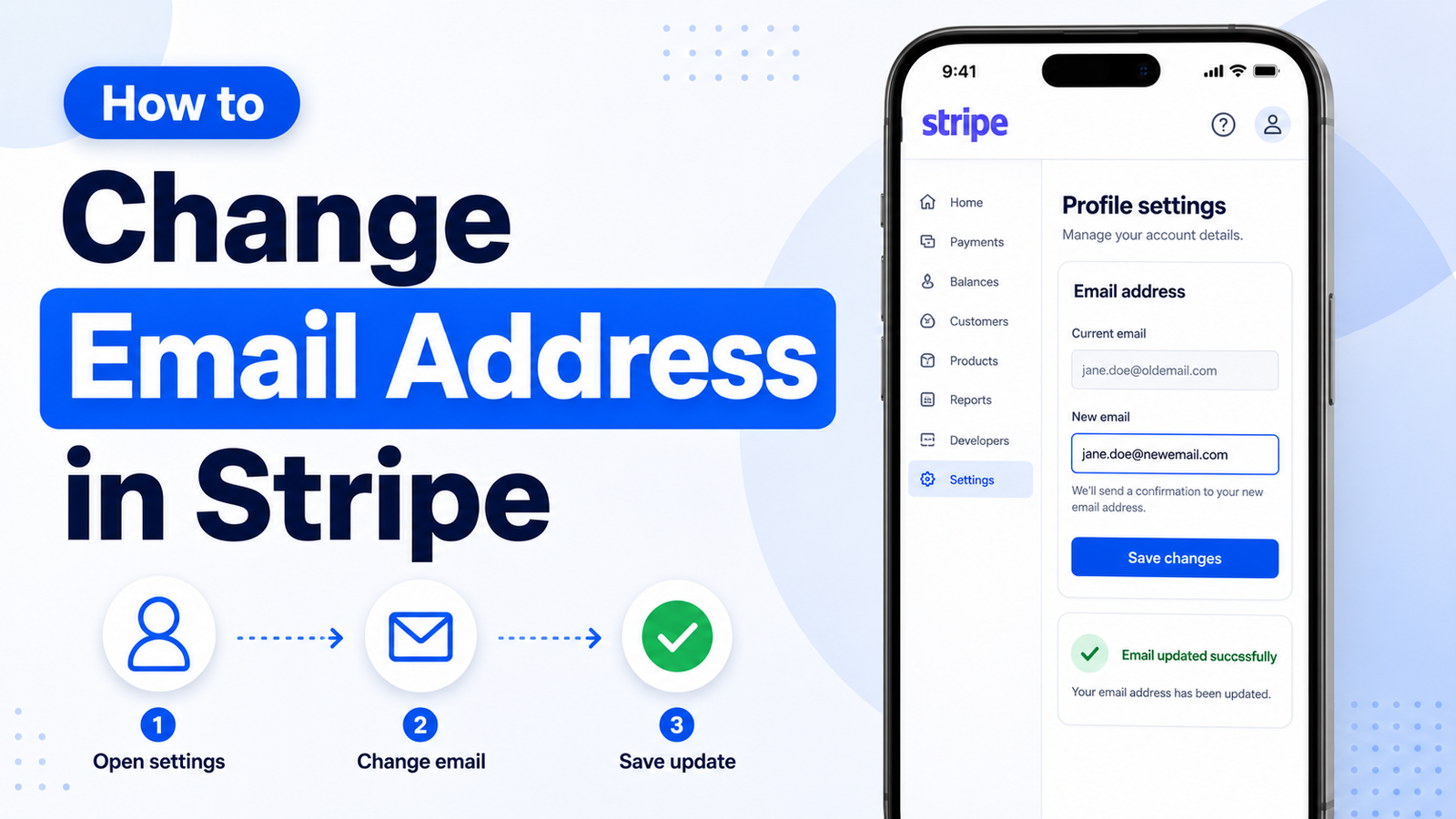 How To Change Email Address In Stripe
