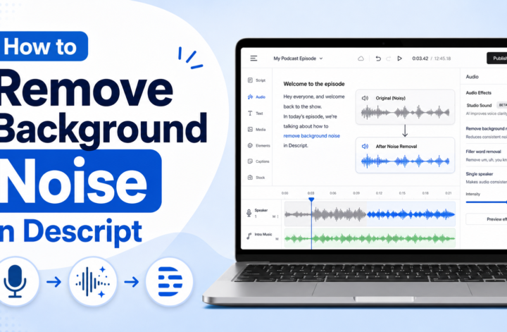 How To Remove Background Noise In Descript