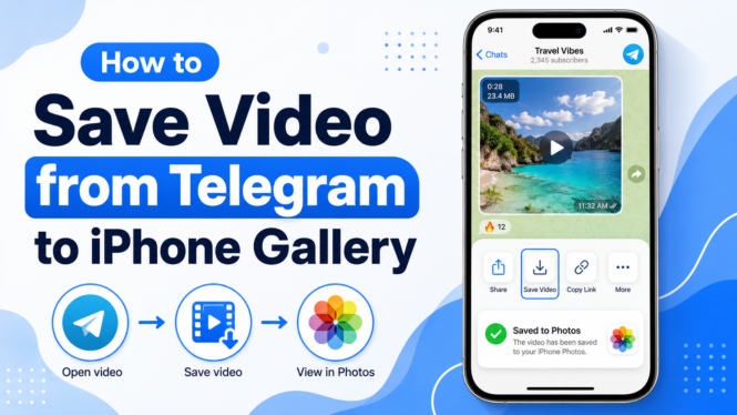 How To Save Video From Telegram To Iphone Gallery