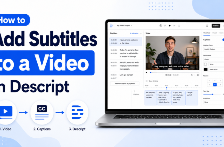 How To Add Subtitles In Descript
