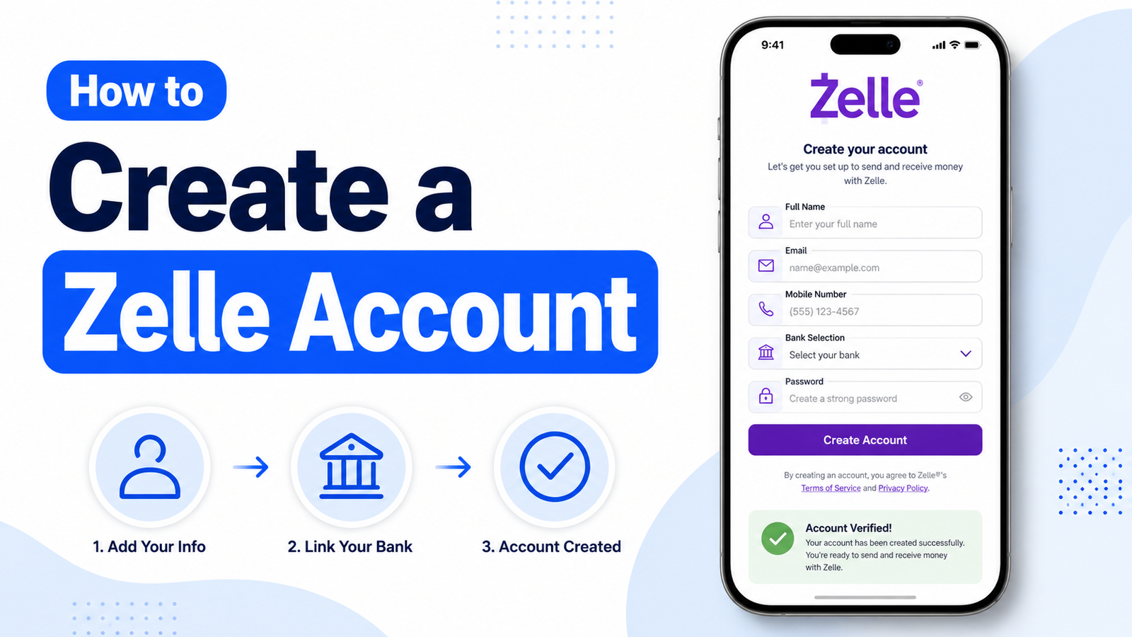 How To Create A Zelle Account